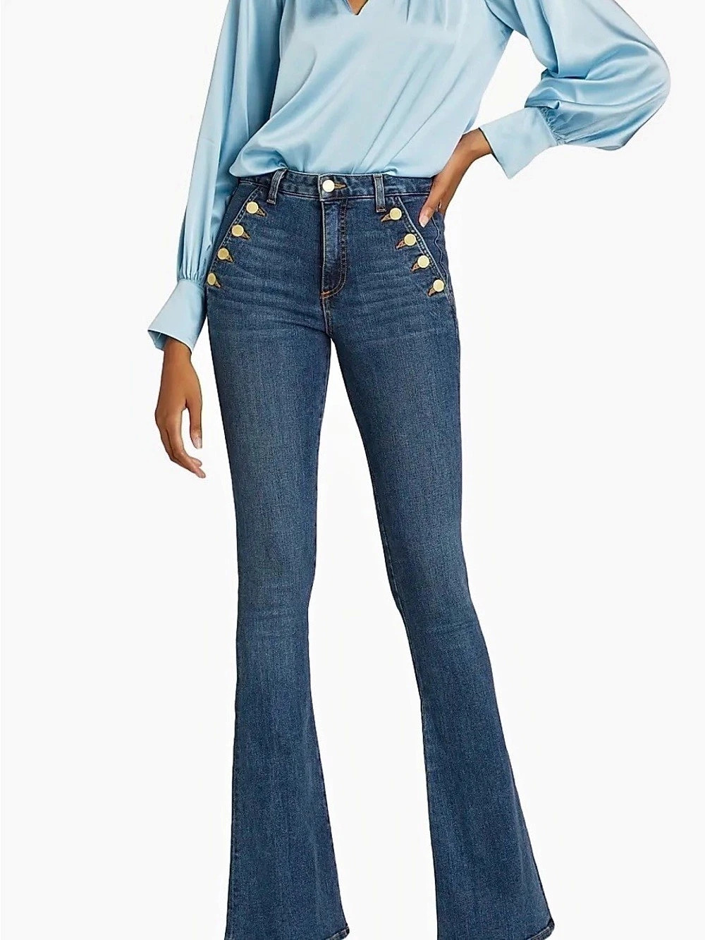 Flare Jeans in Blue Like New